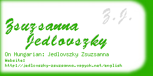 zsuzsanna jedlovszky business card